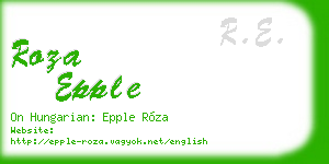 roza epple business card